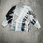 Electric & Rose Shirt Womens XS Blue White Tie Dye Sweatshirt Casual Loungewear Photo 1