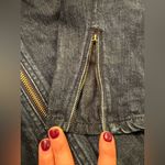 Talbots  Plus Denim Bomber Jacket Zip Front Dark Wash 18W Photo 6