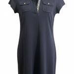 Lands' End Women Polo Dress Size M Short Sleeve Cotton Preppy Classic Academia Photo 0