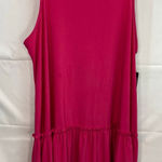 NEW Tiana B women's pink tiered sleeveless stretch mini dress casual loose XL Photo 0