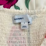 Old Navy White Floral Fit and Flare Cami Dress Size Medium Photo 7