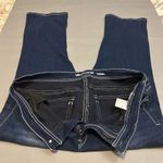 Wallflower Women's High Rise Flare Leg Jeans Dark Blue Size 24 Short Photo 3