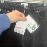 Ganni NWT Magny Jeans Black High Rise Wide Leg Size 25 Photo 4