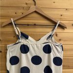 Vintage Sabary Lingerie Size Small Navy White Babydoll Lacey Strappy Tank Top Blue Photo 9