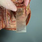 Allison Daley  Women's Orange Earth Tones Knit Top - Size XL - Textured Stripes Photo 4