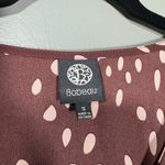 Bobeau Women's Dark Purple & Pink Polka Dot Blouse - Size Small - Tunic Length Photo 3