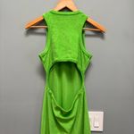 Araminta James Ibiza Terry Open Back Dress Green S Photo 9