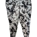 Torrid Black And Grey Marbled Athletic Leggings With Zipper Pocket Photo 0