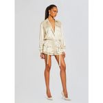 NWT Retrofete ROSANNA ROMPER in
Champagne Sz Large $498 Tan Photo 2