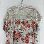 Bobbie & Brooks Bobbie Brooks Floral Lace Short Sleeve Blouse Womens 3X Photo 6