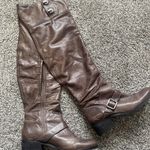 Pour La Victoire Grey Leather Over the Knee Boots size 8 Photo 0