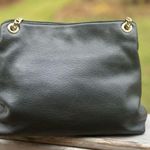 Michael Kors Jet Set Large Black Leather Shoulder Bag Photo 2