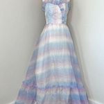 70s Vintage Prom Dress Blue Size undefined Photo 0