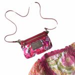 Monique Leshman š Floral Print Pom Pom Tunic Top š Fuchsia Pink Spring Yellow Photo 9