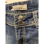 Vigoss Denim Jean Capri Size 3 Distressed Blue Denim Embroidery Pockets Photo 1