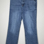 Kensie  Savannah High Rise Bootcut Ankle Jeans 8 Blue Raw Hem Y2K Softcore Chic Photo 0