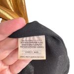 BURU Small Gold Metallic Shimmer Slip Holiday Dress Photo 6