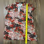 LEI Vintage Y2K Floral Babydoll Top Large Forest Fairy Japan Summer Cottagecore Red Photo 4
