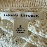 Banana Republic  Cardigan Sweater Linen Blend Button Up Belted Knit Chunky SZ S Photo 5