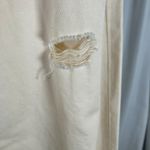 EXPRESS  Womens Jeans Size 10R Beige Distressed Denim High Rise Mom‎ Jeans Photo 3