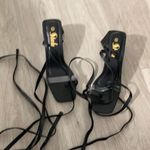 Lace up heels Black Size 8.5 Photo 0