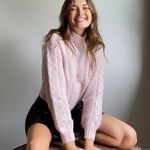 Aritzia NWOT Sunday best melly crop sweater white cap grey 2xs xxs mock neck Photo 4