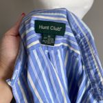 Hunt Club Blue Striped Women’s Shirt Size 10 Photo 5