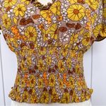 Milk and Honey Smocked Floral Shirt Photo 2