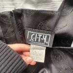 City Triangles Vintage Black Square Neck Mini Dress with Glitter Details Photo 3