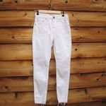 One Teaspoon High Waist Freebird II White Skinny Jeans Photo 2