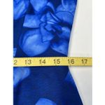 Betsey Johnson Electric Blue Floral Fit&Flare Dress Size 8 Photo 4