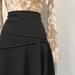 Karen Kane Women Black Asymmetrical Midi Fit & Flare Gothic Skirt Size XL Photo 4