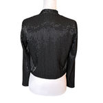 Alice + Olivia Kevin Embellished Silk Blazer Jacket Black Small Beaded $597 Photo 6