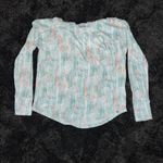 Ocean + Coast Longsleeve Pullover Lightweight Hoodie with Thumbholes Green Size M Photo 1