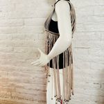 San Joy fringe vest beige size L Tan Size L Photo 4
