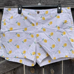 Old Navy Womens Lemon Print Everyday Shorts Casual White Summer Cute Photo 0