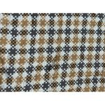Diane Von Furstenberg VTG Diane Von Furstenburg Silk Square Scarf Tan Plaid MCM Preppy Twee Retro Photo 5