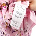 Forever Unique Pink Floral Long Sleeve Tiered Ruffle Dress Sz 16 Photo 5