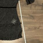 NWT Lulu’s Black and White Polka Dot Long Sleeve Ruffle Dress, Size Small Photo 4