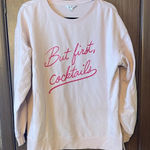 Wildfox  Pink Sweatshirt - 'But First, Cocktails' Photo 0