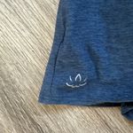 Beyond Yoga  Navy Sleeveless Top Heather Blue Front Wrap Tank Photo 3