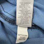 J Jill Navy with Dusty Blue Flowers Stretch Pull On Pants/Leggings Size Size 6 Photo 4