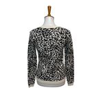 Rachel Parcell  Leopard Print Sweater Black Cream Size XS Photo 1