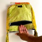 Multicolored Yellow Cloth Crossbody Bag Photo 6