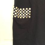 Calvin Klein Black  Dress with Gold and Silver Pockets Size US 2 Photo 2