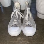 Converse  Unisex Chuck Taylor Gray High-Top Sneakers Size Women’s 8 Men’s 6 Photo 2
