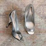 BCBGirls  Silver Peep Toe Pumps Photo 1