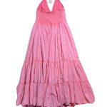 Free People Pink Strapless Pintuck Paradise Maxi Dress Womens S Photo 8
