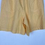 Tribal Jeans NWT Linen Blend Belted Shorts in Soft Yellow Size Petite Small PS Photo 8