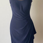 XScape  sz XS blue sequin lace party sheath dress‎ Photo 0